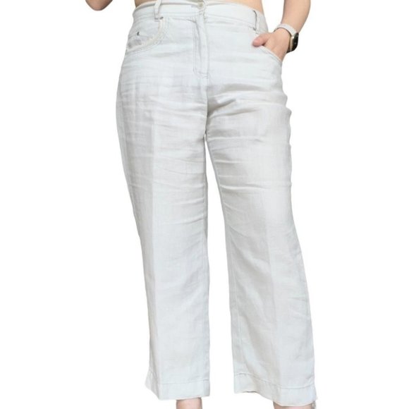 Olsen Europe Anna wide leg linen pants - Picture 1 of 11